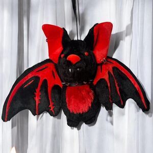 Dolls Kill Plush Bat red black edgy New never used goth grunge punk